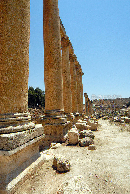 约旦Jerash: Cardo Maximus